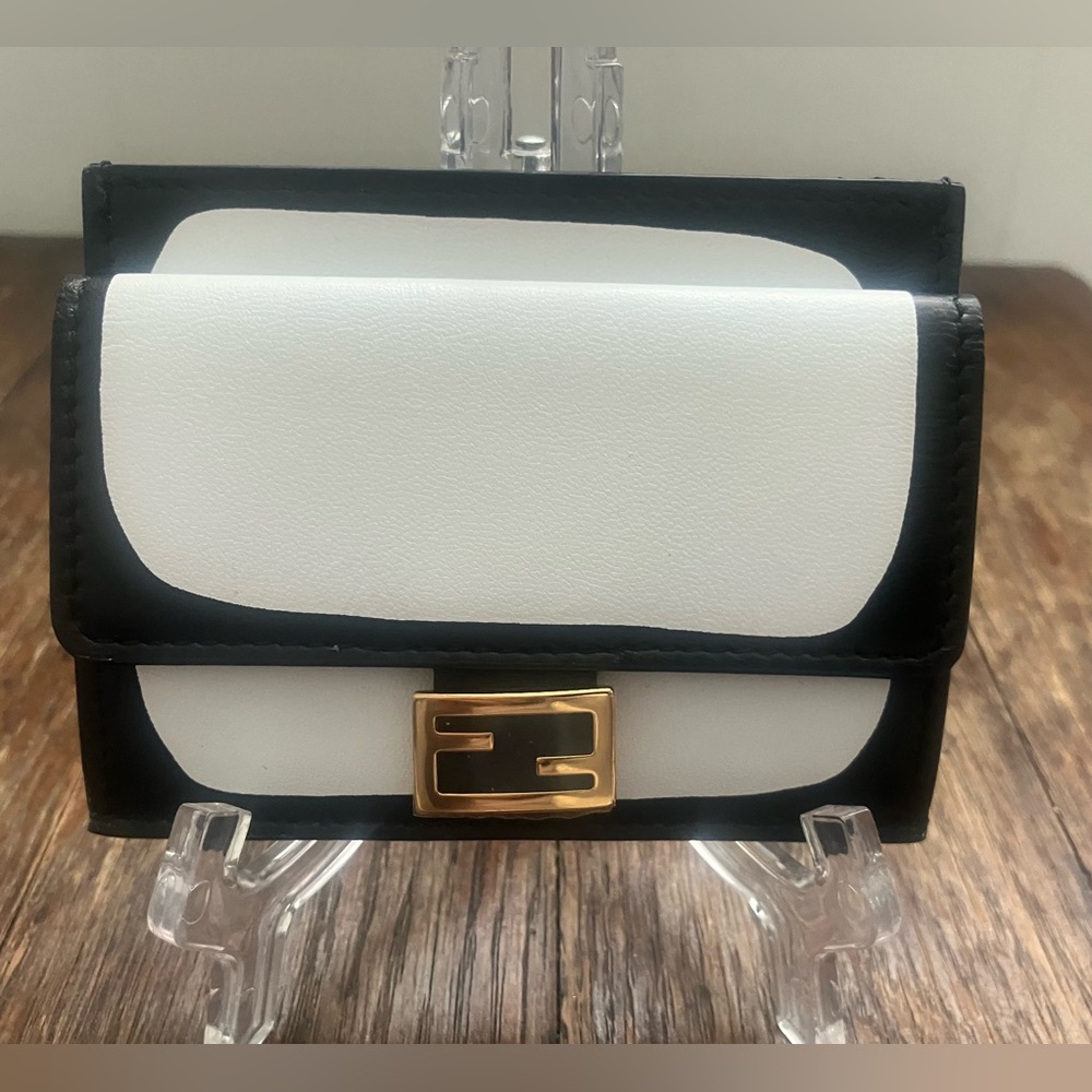 Authentic Fendi x graffiti artist Joshua Vides mini baguette cardholder